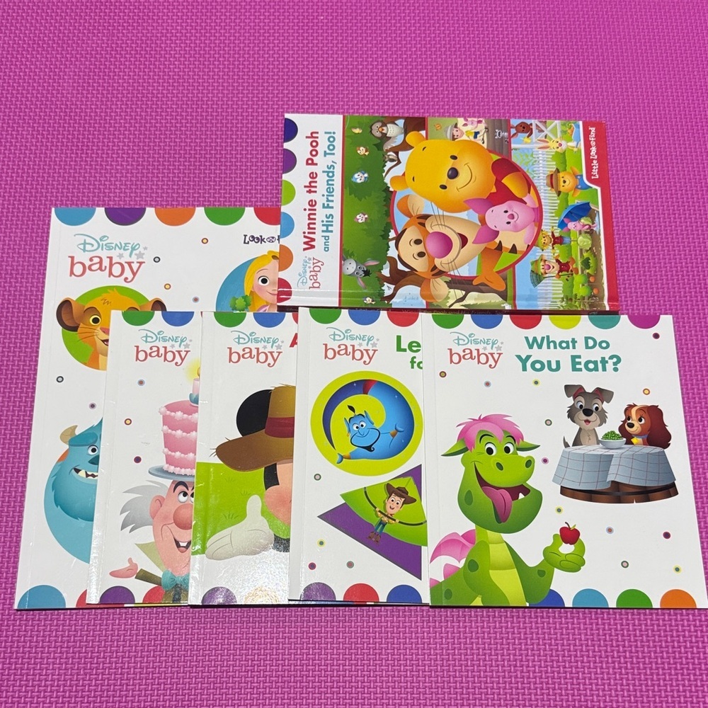 Disney Baby My First Library Board Books Bundle - Lot of 6